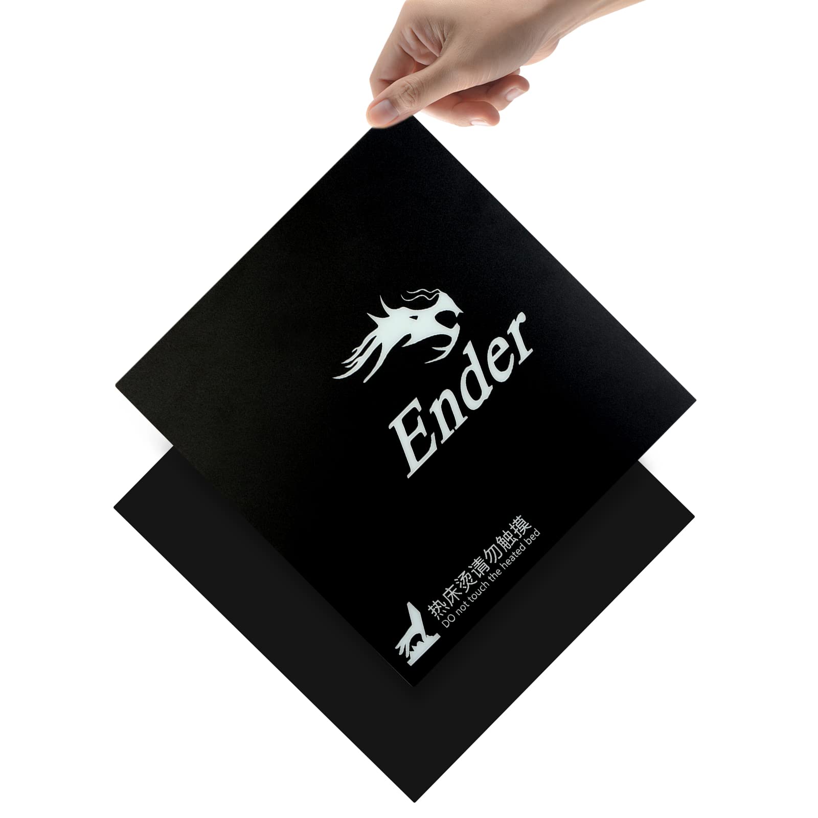 FYSETC 3D Printer Heated Bed 200x200mm - Flexible Build Plate with Adhesive Backing for Prusa i3, Select Plus V2, Vinci 1.0, Tarantula i3 - Perfect for ABS/PLA Printing & Quick Removal of Finished Models