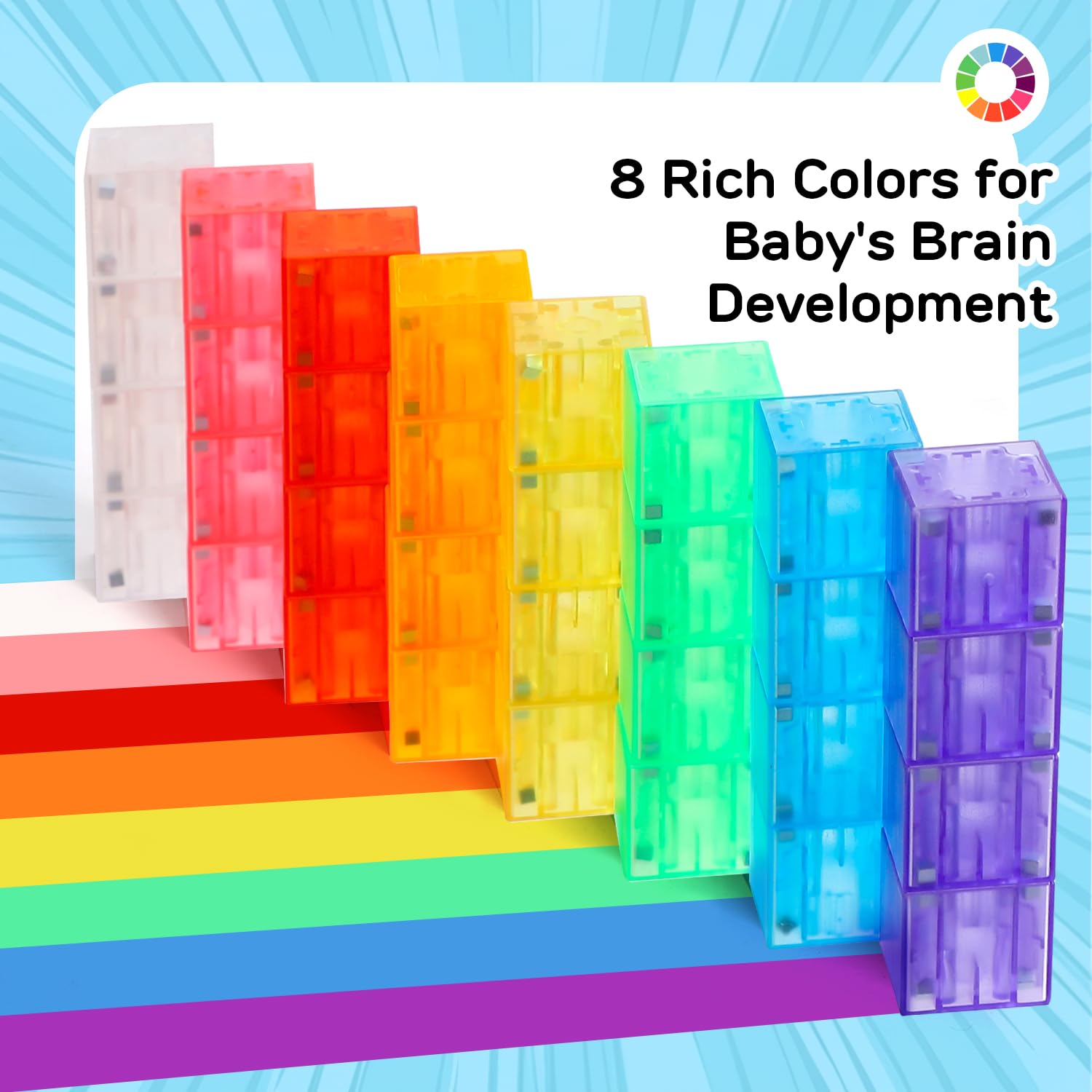 TOY Life 36PCS Magnetic Building Blocks for Kids Ages 3-8 | STEM Educational Toys for Toddlers | Creative Construction Toys for Boys & Girls | Perfect for Classroom, Birthday Gifts & Indoor Play
