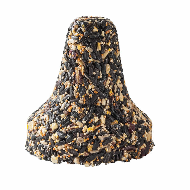 Organic Fruit, Berry, Nut & Seed Bird Feeder Bell Set of 3 - Attract Wild Birds to Your Garden, Backyard or Balcony - Perfect for Bird Watching & Nature Lovers