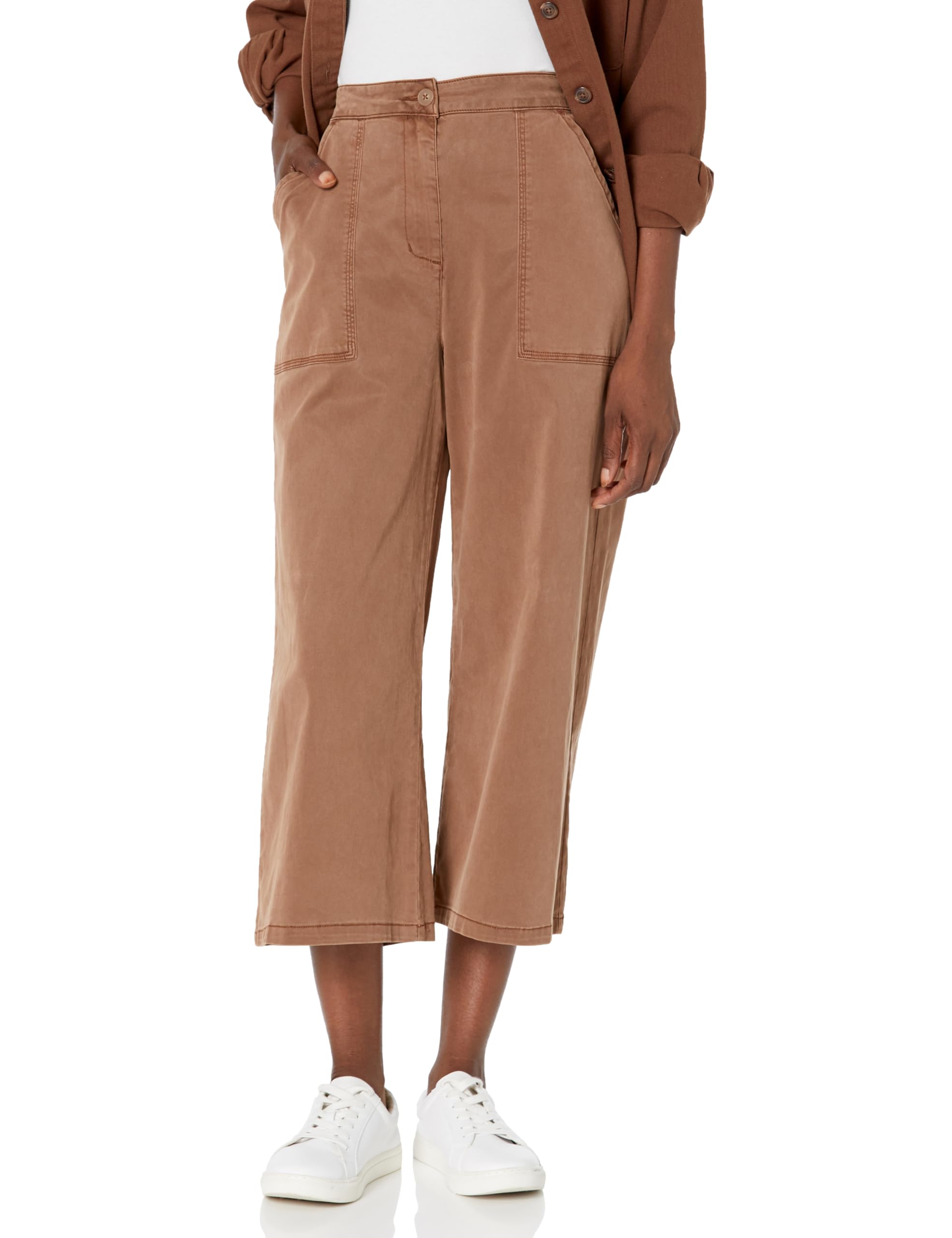 Splendid Women's Margaret Wide Leg Crop Pants - Comfortable High Waisted Casual Trousers for Work, Travel & Everyday Wear