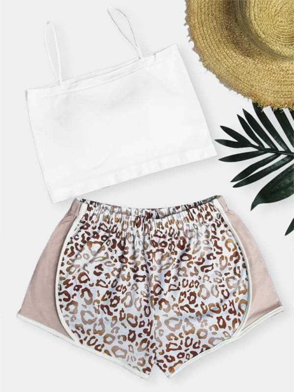 Stylish Leopard Print Women's Shorts - Trendy High Waist Summer Casual Shorts for Women | Perfect for Beach, Gym, and Everyday Wear