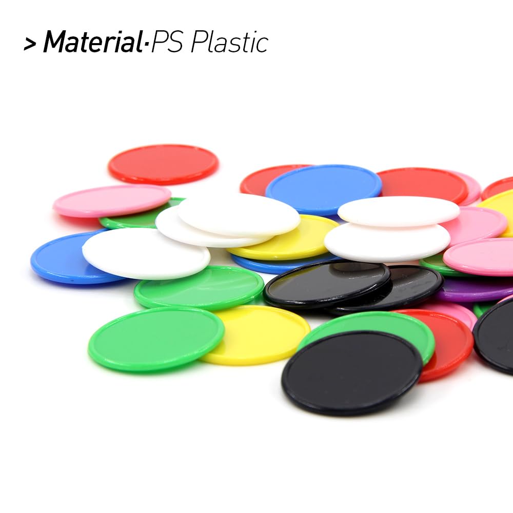 Custom Plastic Poker Chips 200-1000pcs - Personalized Casino Tokens with Logo/Text - Customizable Business Branding Chips for Poker Games, Casino Nights & Corporate Events