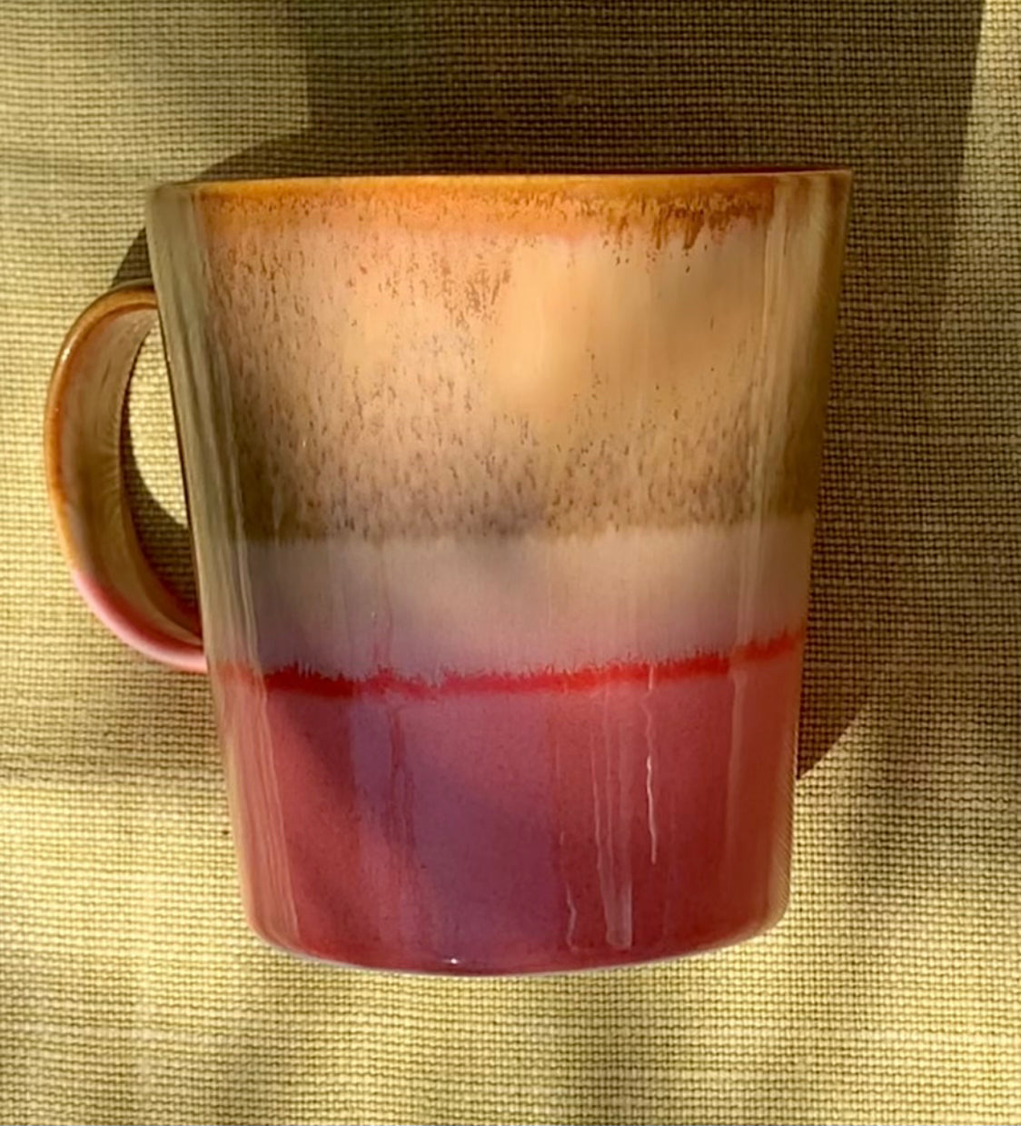 Vibrant Multi-Colored Coffee Mug - Yellow & Orange Ceramic Cup for Hot & Cold Drinks - Perfect for Home, Office, or Gift Giving