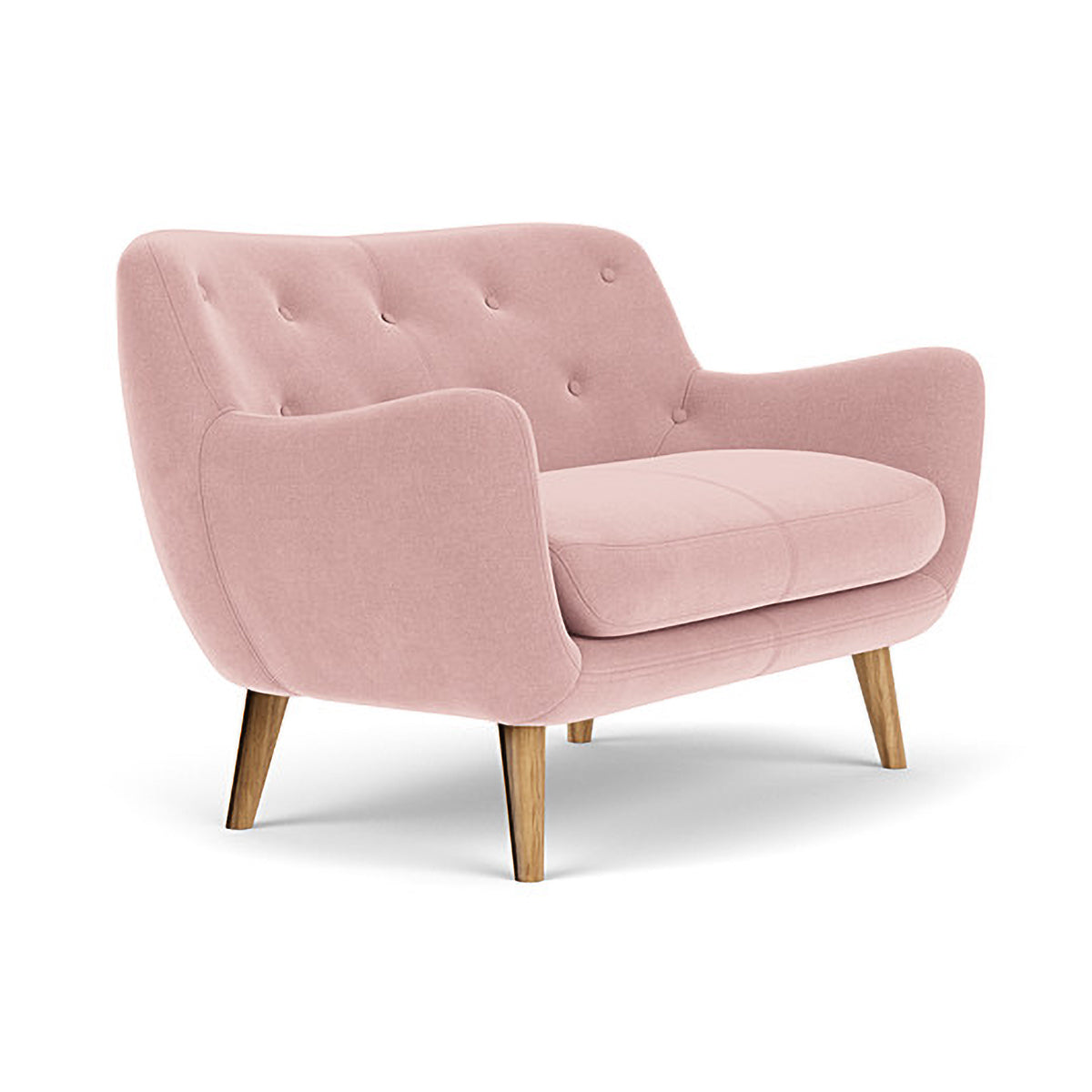 Herman Fabric 2 Seater Sofa - Modern Living Room Couch for Small Spaces, Apartment & Home Decor - Comfortable Loveseat with Soft Upholstery for Relaxing, Entertaining & Cozy Lounging