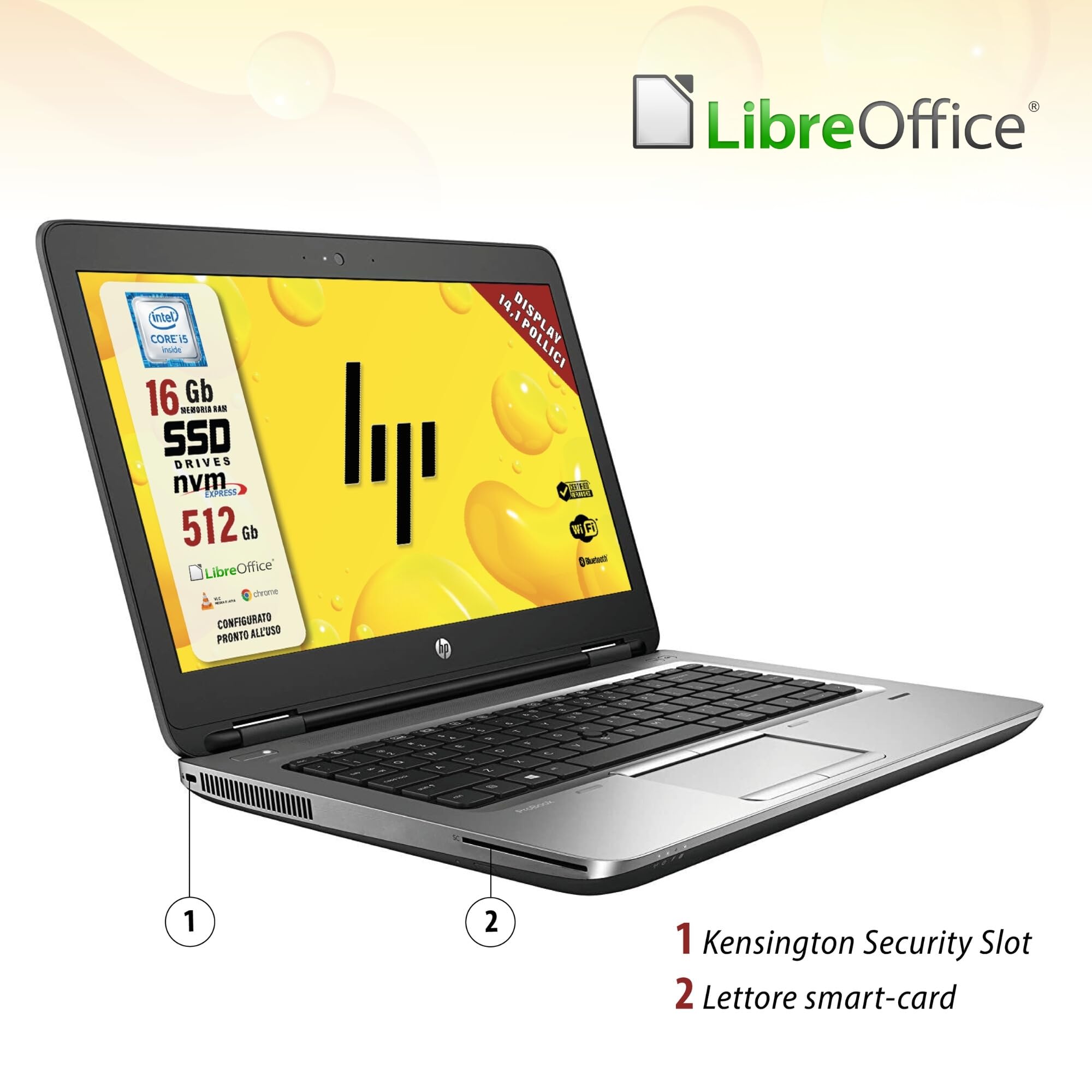 Refurbished HP 640 G2 Laptop - Intel Core i5-6th Gen, 14