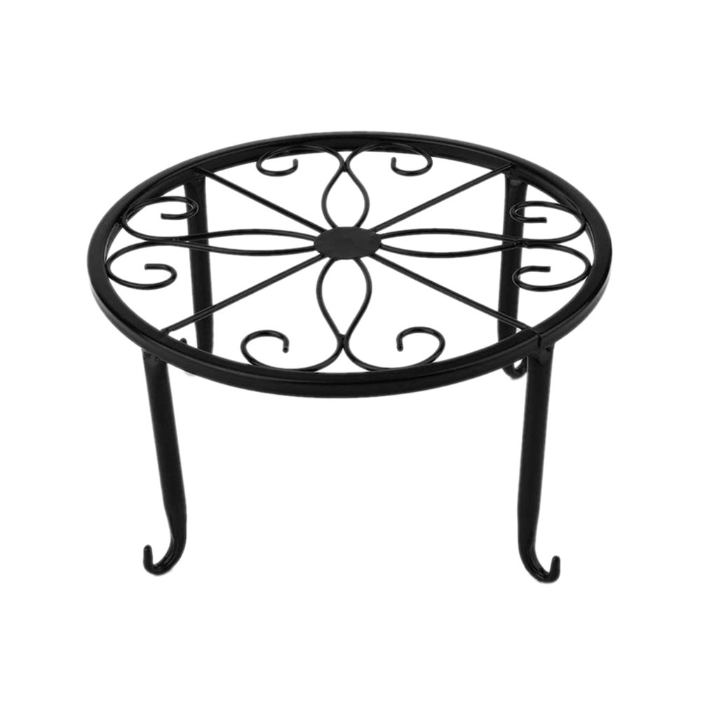 VALINK Decorative Iron Plant Stand - Sturdy Flower Pot Holder for Indoor & Outdoor Use - Perfect for Home, Garden, Balcony, and Patio Decor - Ideal for Displaying Potted Plants, Flowers, and Herbs