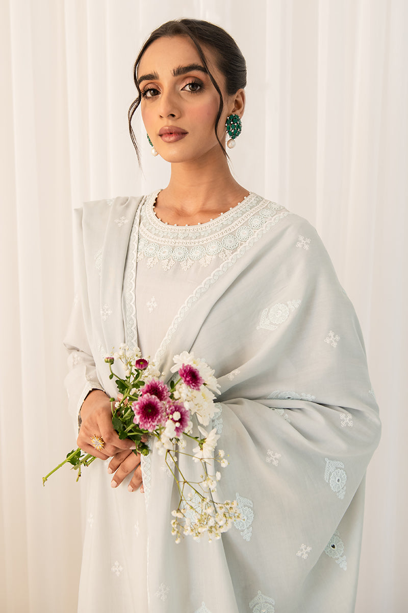 ICE BLUE 2PC Indian Ethnic Wear Set (Kurta & Dupatta) for Women | Traditional Party Outfit | Perfect for Festivals, Weddings & Special Occasions