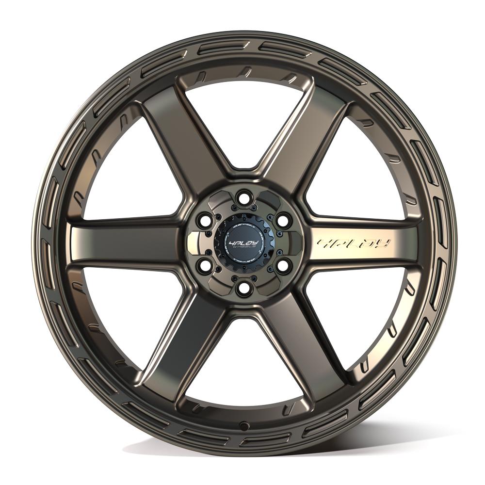 4Play Gen3 4P63 Bronze 22x10.0 18-Inch 6x139.7/6x135mm 106.1mm Wheel - Off-Road & Truck Custom Rims for Jeep Wrangler, Toyota Tacoma, Ford F-150 - Perfect for Adventure & Off-Roading