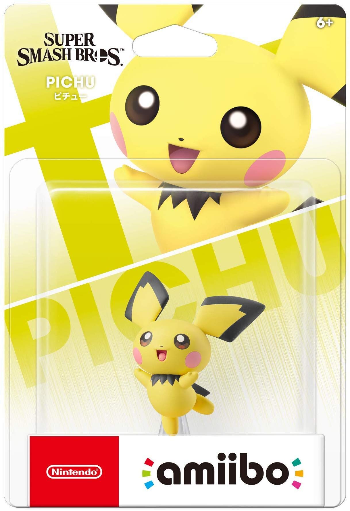Nintendo Amiibo Pichu Figure - Super Smash Bros Series for Nintendo Switch - Collectible Gaming Accessory for Smash Battles & Character Unlocks