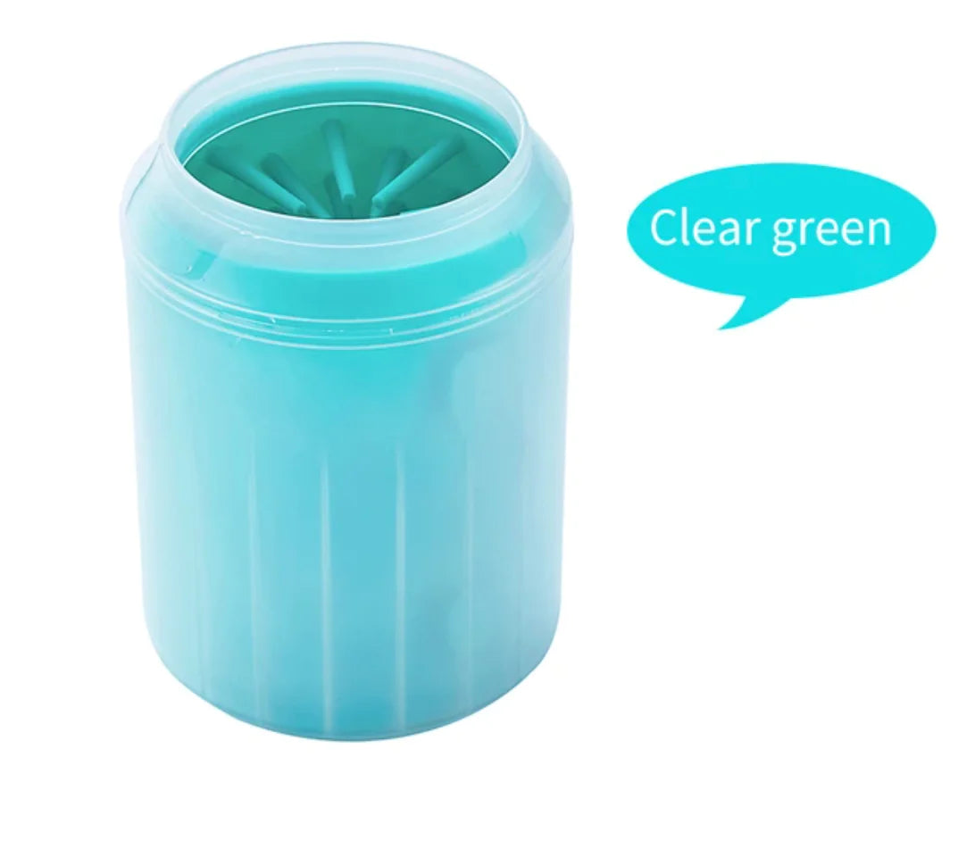 Portable Outdoor Pet Paw Cleaner Brush - Quick Wash & Dry Dog Cat Foot Washer for Travel, Hiking, and Beach Trips