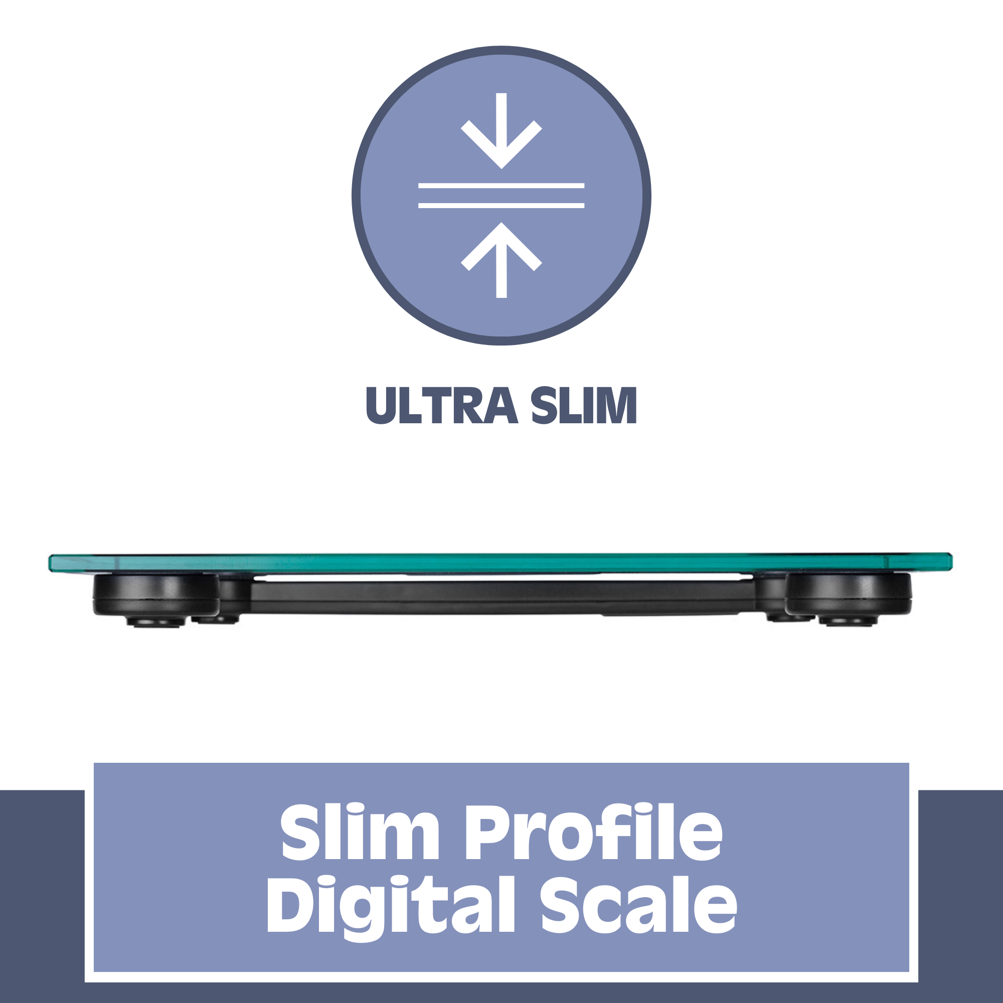 Smart Digital Bathroom Scale - Ultra Thin Glass Body Weight Scale with Auto Step-On Technology | Accurate BMI Measurement for Home Fitness & Health Tracking