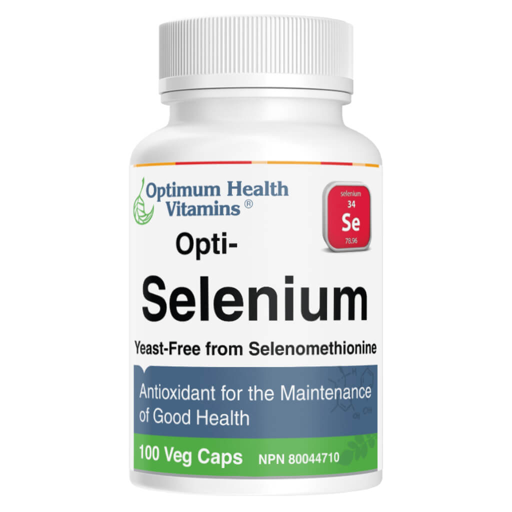 Opti Selenium 200 mcg Supplement - High Potency Selenium Capsules for Immune Support & Thyroid Health - Perfect for Daily Wellness & Antioxidant Boost