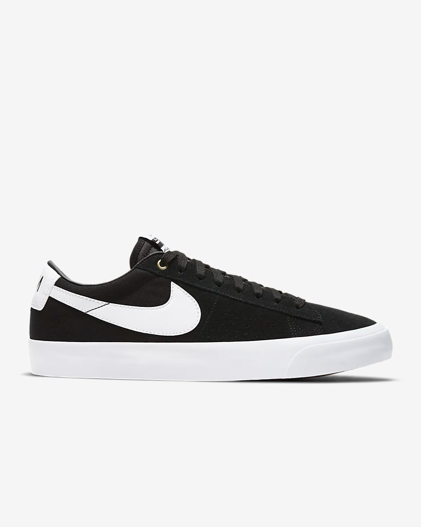 Nike SB Zoom Blazer Low Pro GT Skateboarding Shoes for Men - Black/Black/Gum Light Brown/White - Comfortable & Durable Sneakers for Streetwear, Skateboarding & Casual Wear