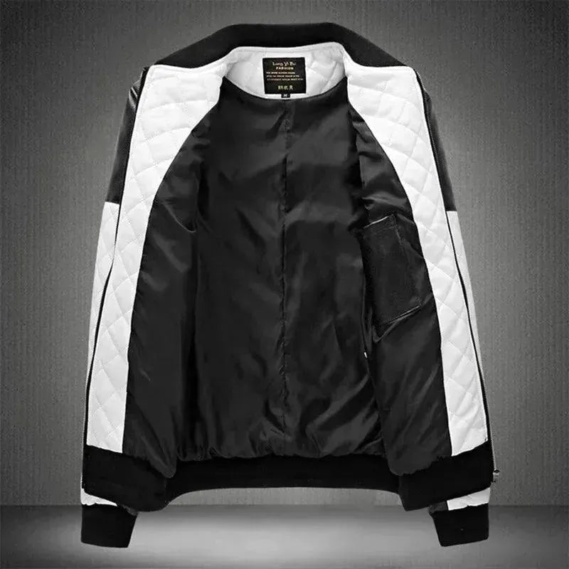 Men's Genuine Leather Motorcycle Jacket - Stylish & Durable Biker Jacket for Riding & Outdoor Adventures