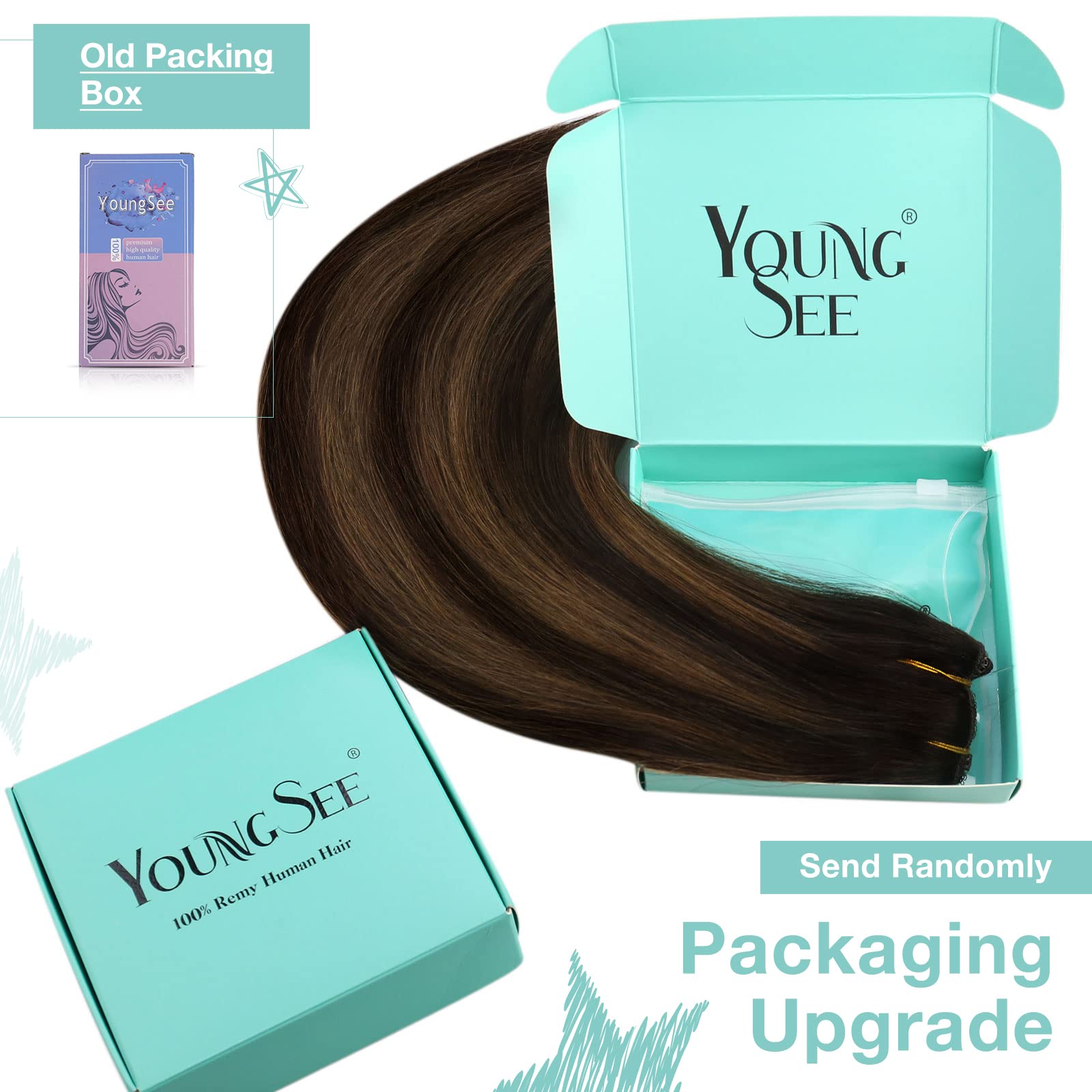 Premium 100% Human Hair Wire Hair Extensions for Women - Clip-In, Heat Resistant, Natural Look for Daily Styling & Special Occasions