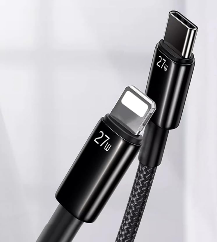 Bitsmart 2M MFi Certified USB C to Lightning Cable - Fast Charging Cord Compatible with iPhone 14 Pro Max/13/12/11/X/8 - Durable Nylon Braided USB C Charger for Home, Office & Travel
