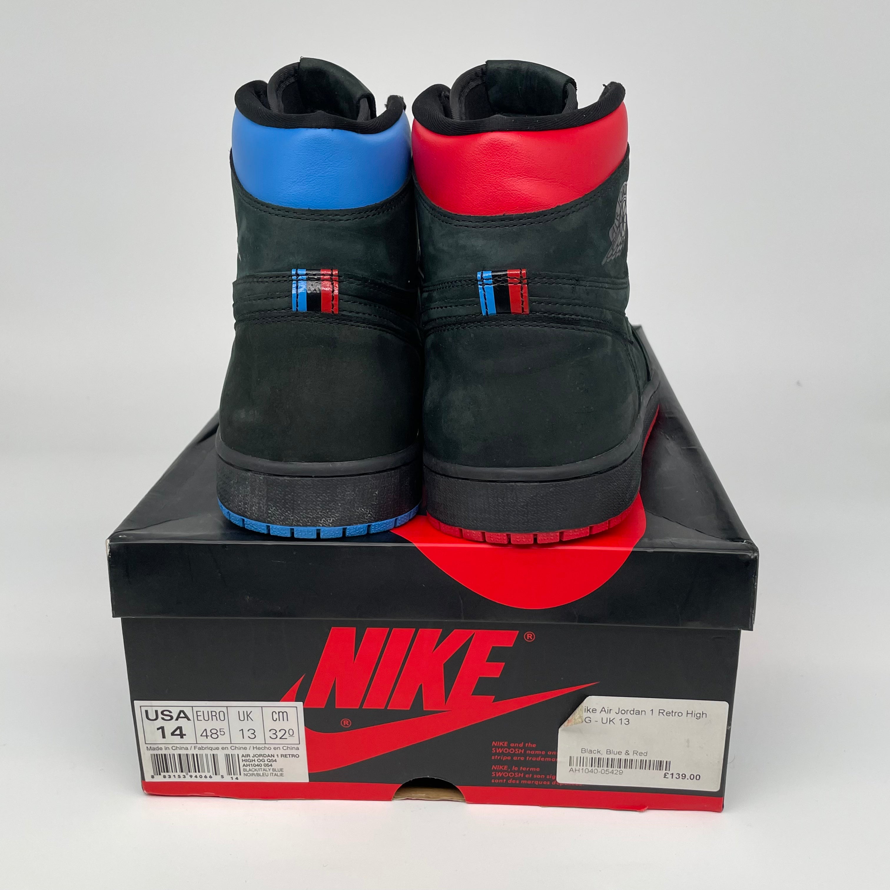 AIR JORDAN 1 QUAI 54 Basketball Shoes Men's Size 14 AH1040-054 - Retro High Tops for Streetwear & Court Performance