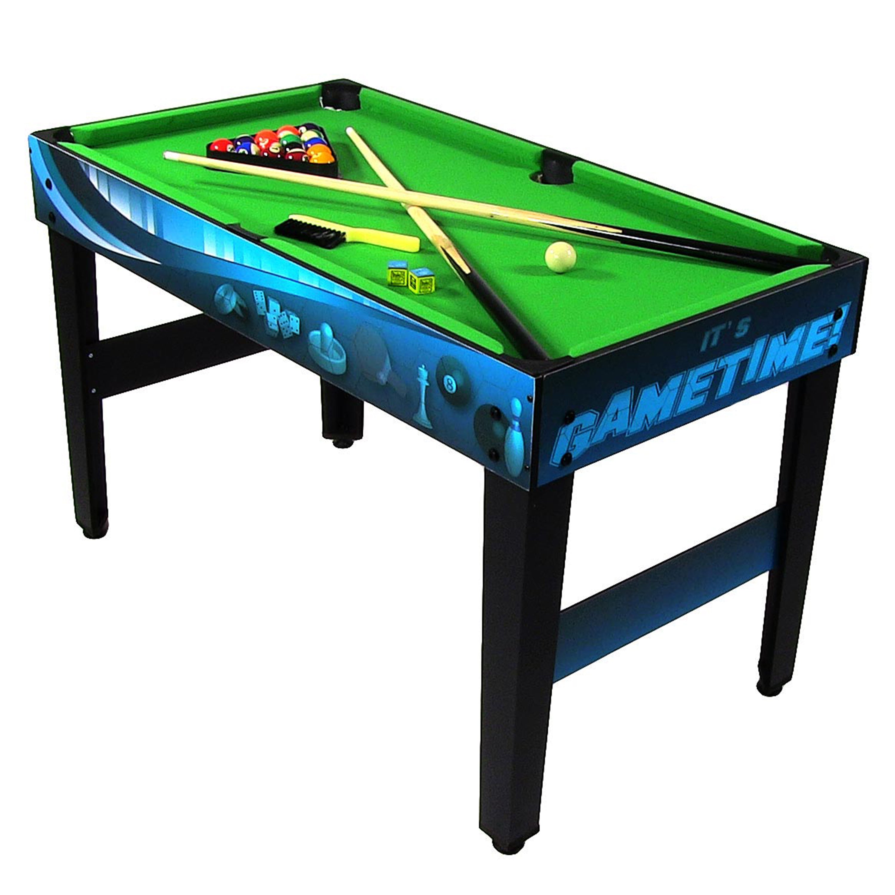 10-in-1 Multi Game Table Set for Indoor & Outdoor Fun - 49.5 Inch Classic Board Games Collection - Perfect for Family Game Nights, Parties, and Backyard Entertainment