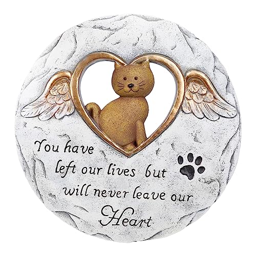 Memorial Garden Stone for Pets - Sympathy Gift for Loss of Cat, Dog, or Beloved Pet - Personalized Outdoor Pet Tombstone for Backyard, Lawn, or Garden - Perfect for Creating a Peaceful Memorial Space