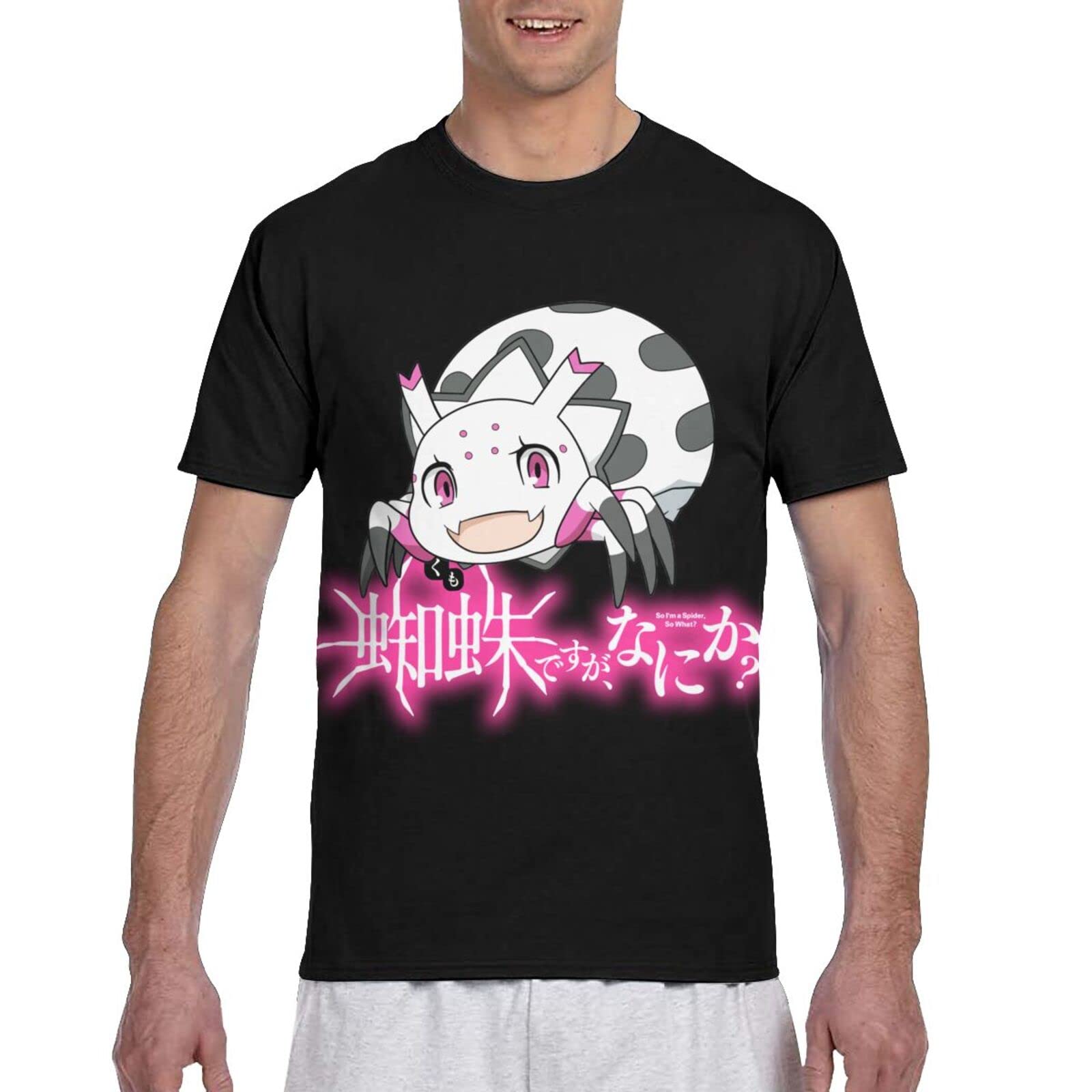 Anime 'So I'm A Spider, So What?' 3D Printed Men's T-Shirt - Summer Round Neck Short Sleeve Tee for Casual Wear & Anime Conventions