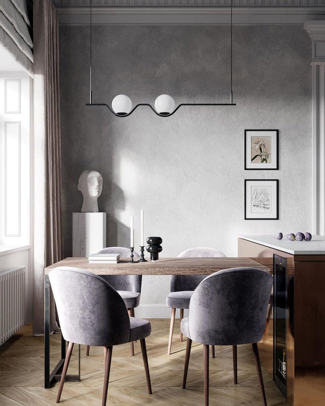 Levita Modern Pendant Lamp - Stylish Hanging Light Fixture for Kitchen Island, Dining Room & Bedroom Decor