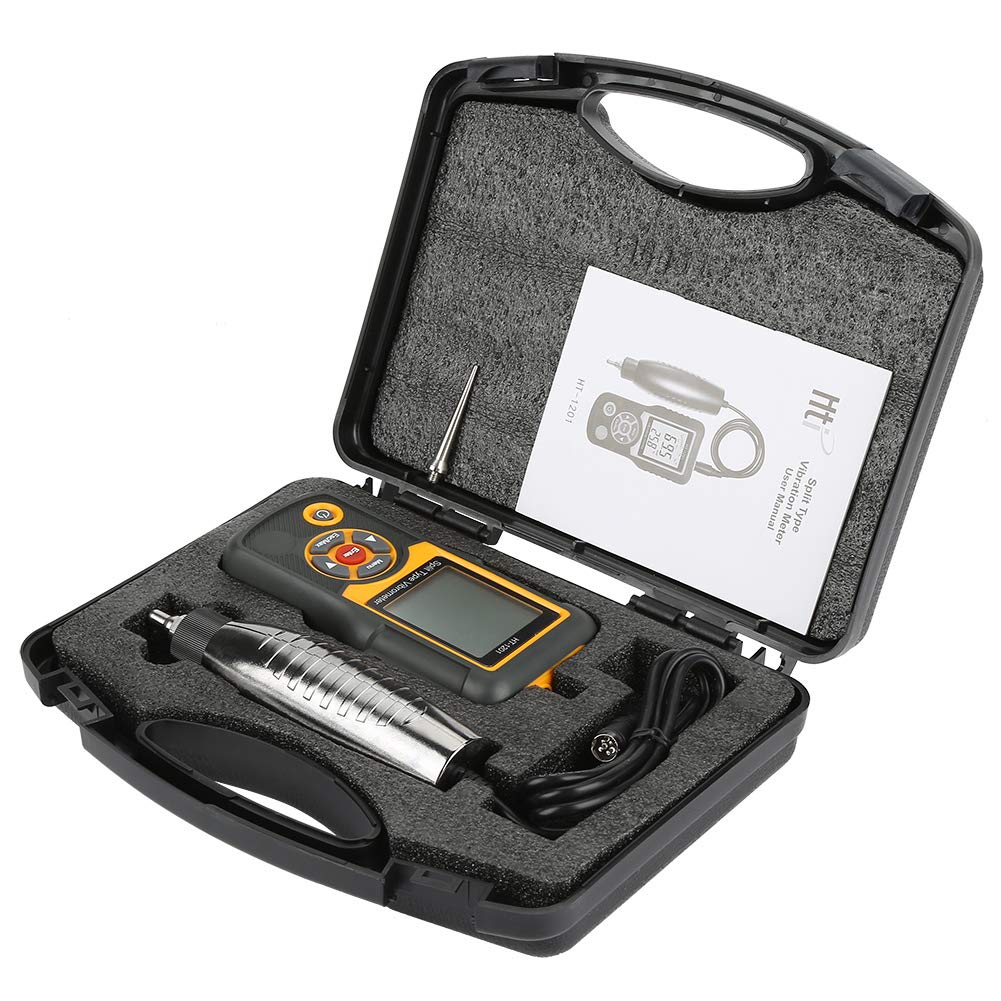 Handheld Vibration Meter - Digital Vibration Sensor Tester with LCD Display | Portable Vibrometer Analyzer for Industrial Equipment, HVAC Systems & Machine Maintenance