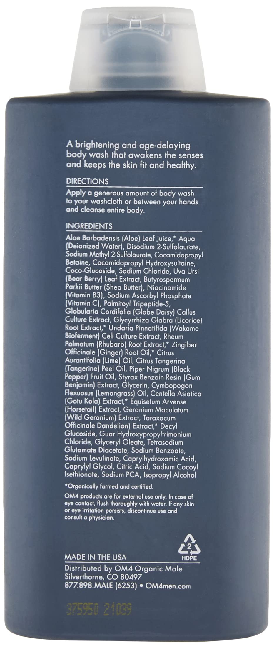 OM4 Refresh Lime Ginger Brightening Body Wash for Men - Vitamin C Enriched Cleansing & Nourishing Bodycare | Ideal for Daily Shower & Post-Workout Refreshment