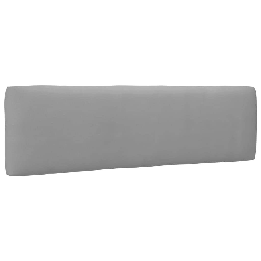 2-Piece Thickly Padded Pallet Sofa Cushions - Gray Outdoor Patio Furniture Seat Cushions for Comfortable Lounging & Relaxation