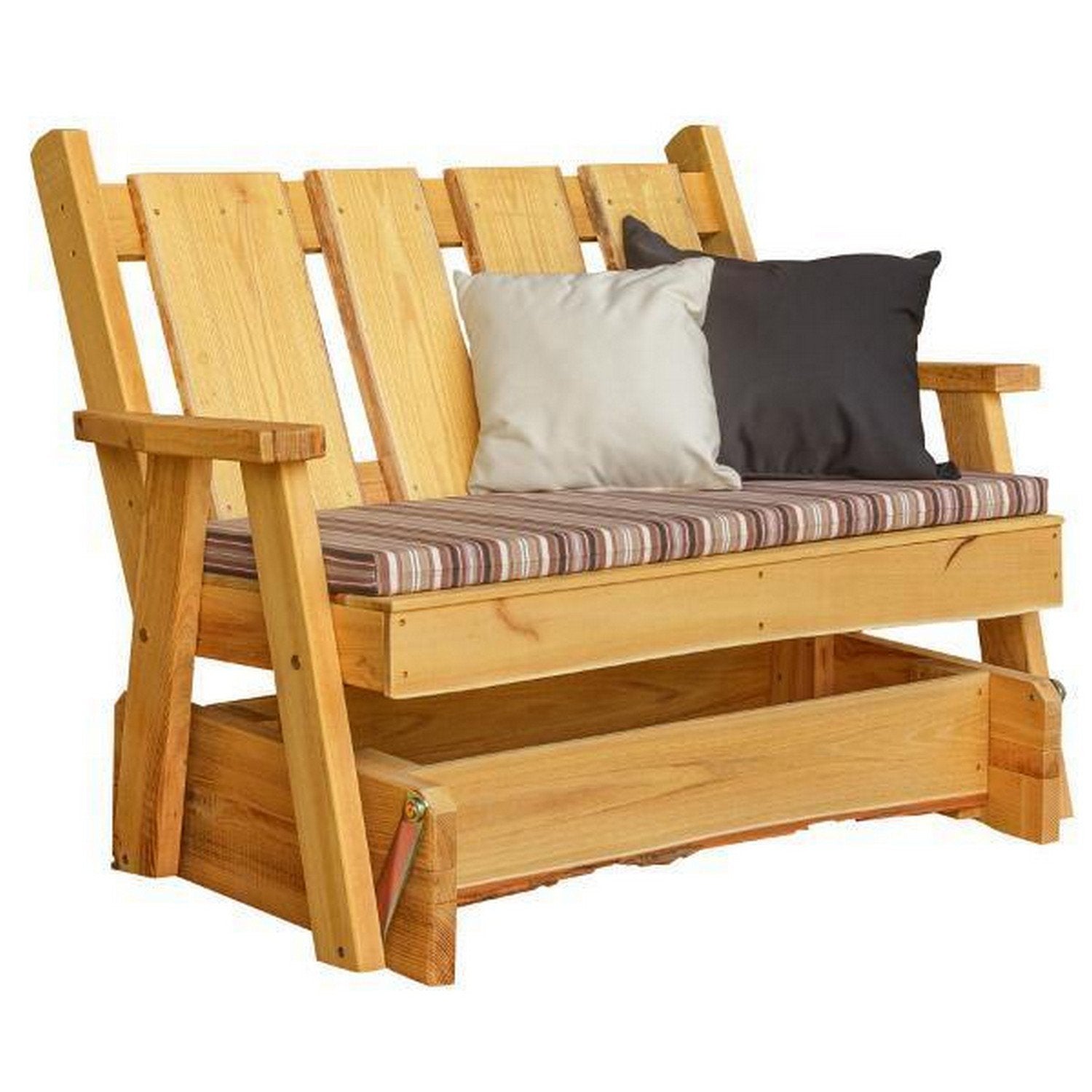 Timberland Garden Bench by A&L Furniture - Outdoor Wooden Bench for Patio, Garden, and Backyard - Durable & Weather-Resistant for Year-Round Use