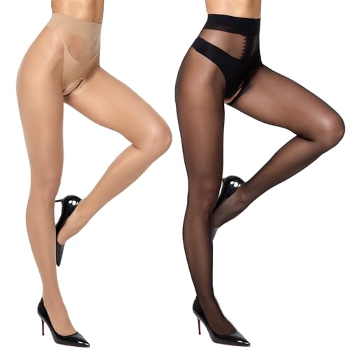 1 Pair Black + 1 Pair Natural Nude