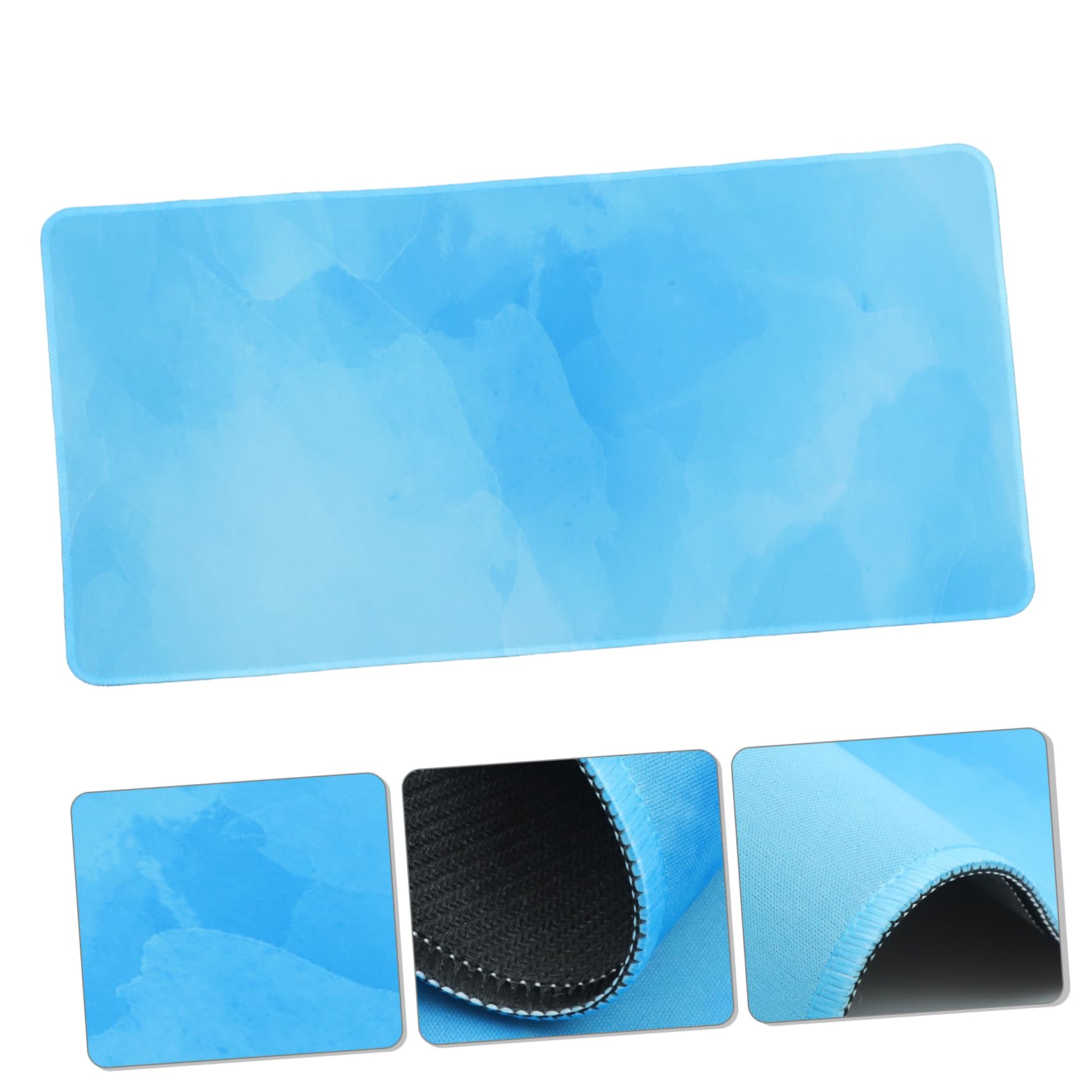 EXCEART Non-Slip Keyboard and Mouse Pad Set - Waterproof Desk Mat for Office, Gaming, and Home Use with Ergonomic Wrist Support - Perfect for Laptop, PC, Notebook Workstations (Black) | Home Office Essentials & Computer Accessories