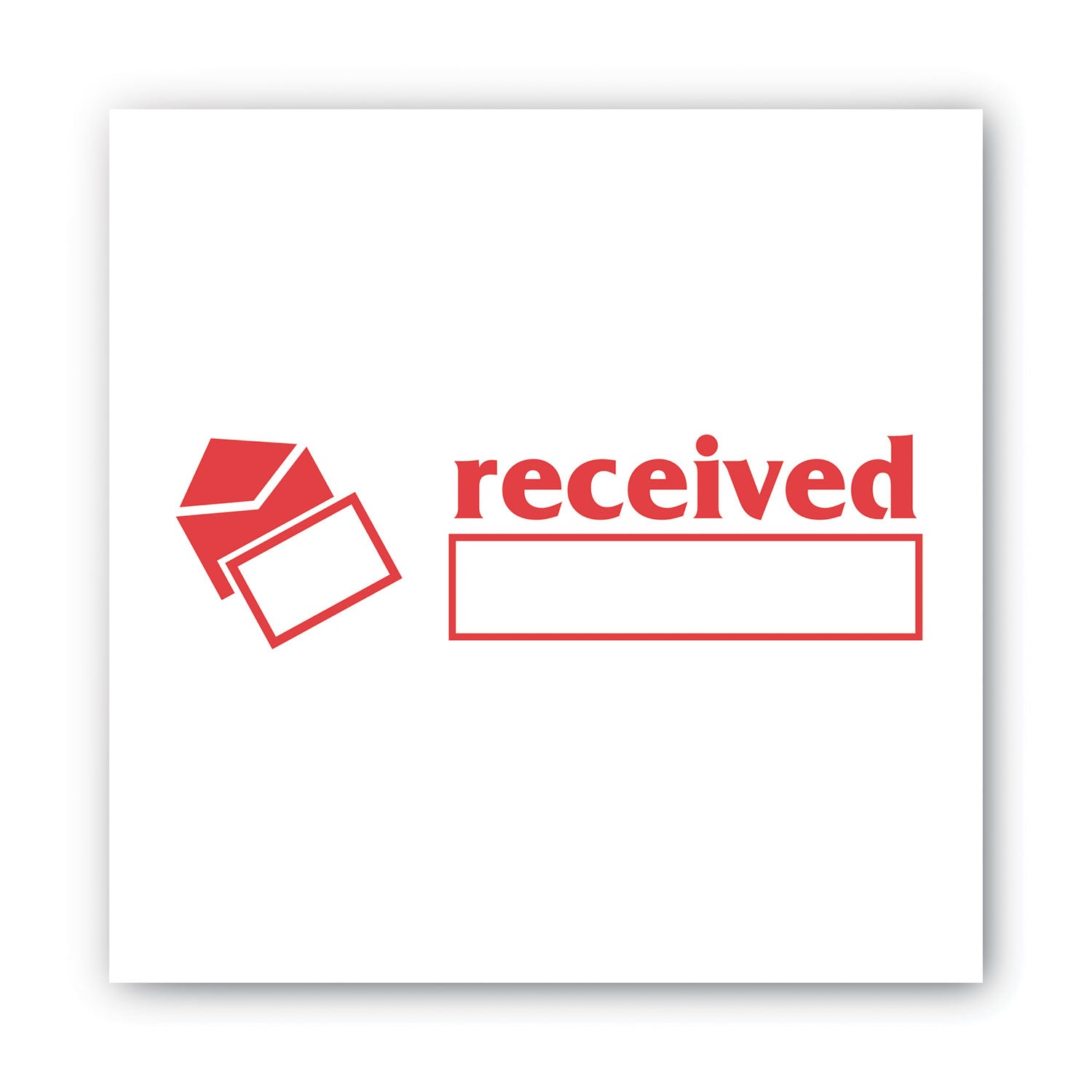 ACCUSTAMP2® Pre-Inked Shutter Stamp - Red, Self-Inking, 1.63
