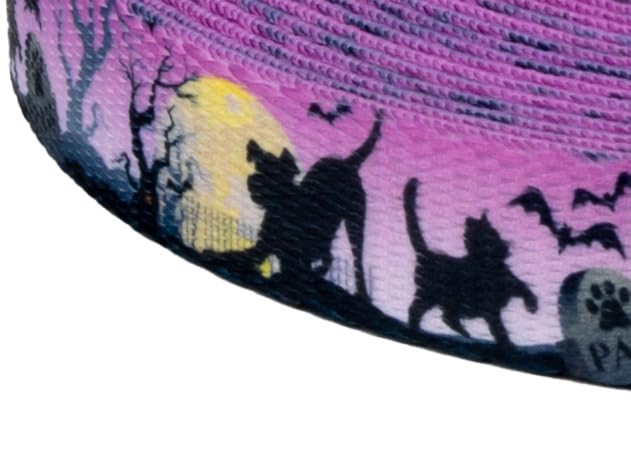 Country Brook Design - Graveyard Themed Polyester Webbing for Halloween Decorations, Costume Accessories & DIY Crafts - Durable & Versatile Fabric Strapping for Spooky Projects