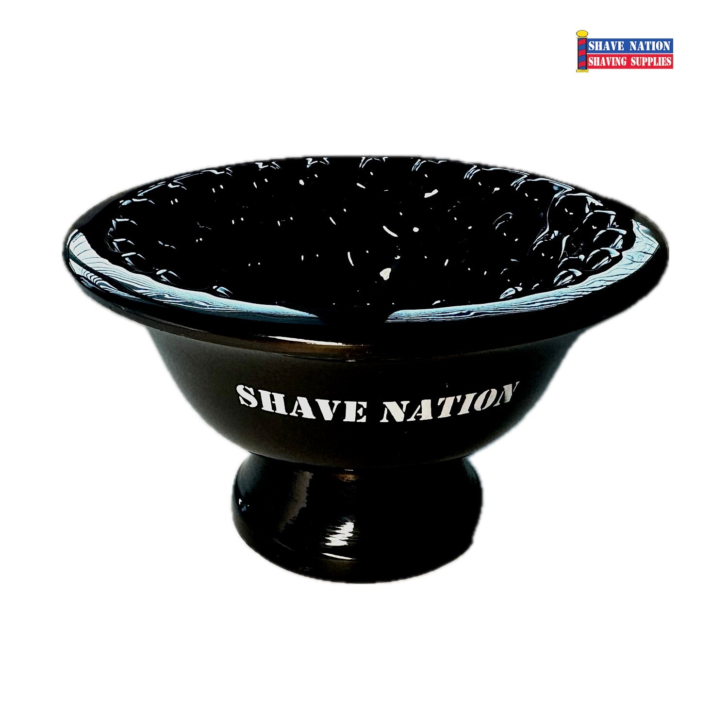 Shave Nation BUMPY INDESTRUCTIBOWL - Premium Shaving Lather Bowl for Men with Non-Slip Grip - Perfect for Wet Shaving, Barber Shops & Home Grooming