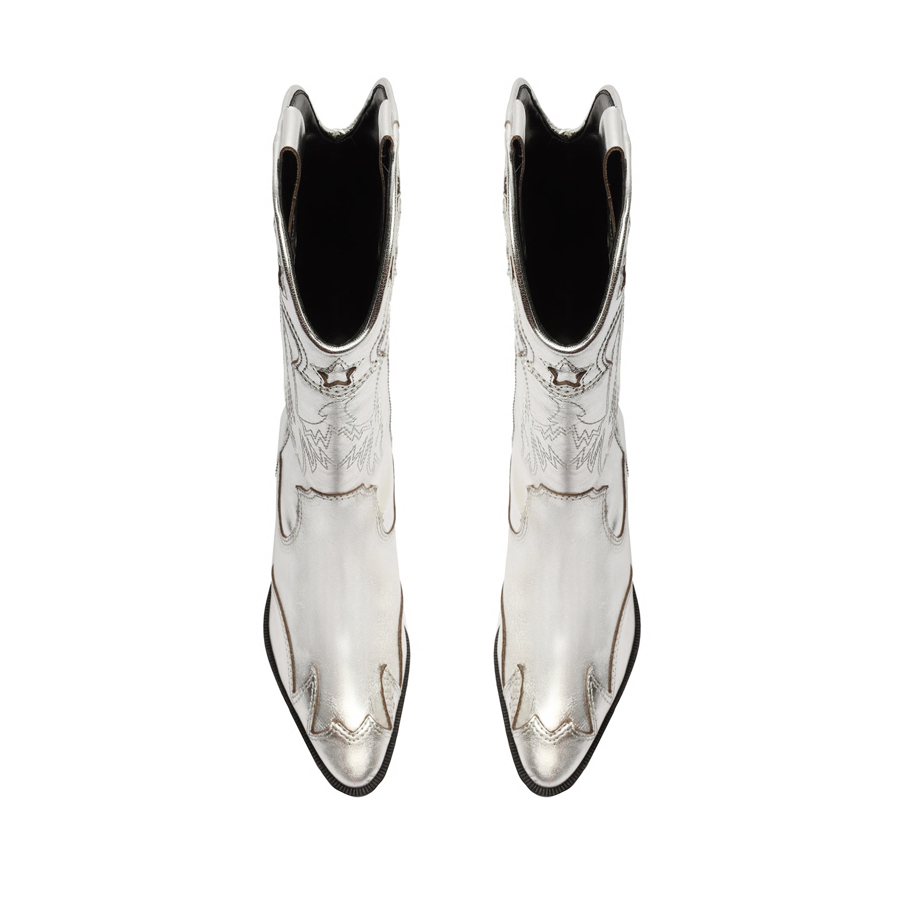 Cicera Women's Metallic Nappa Leather Ankle Boots - Stylish Pointed Toe Booties for Office, Party & Night Out