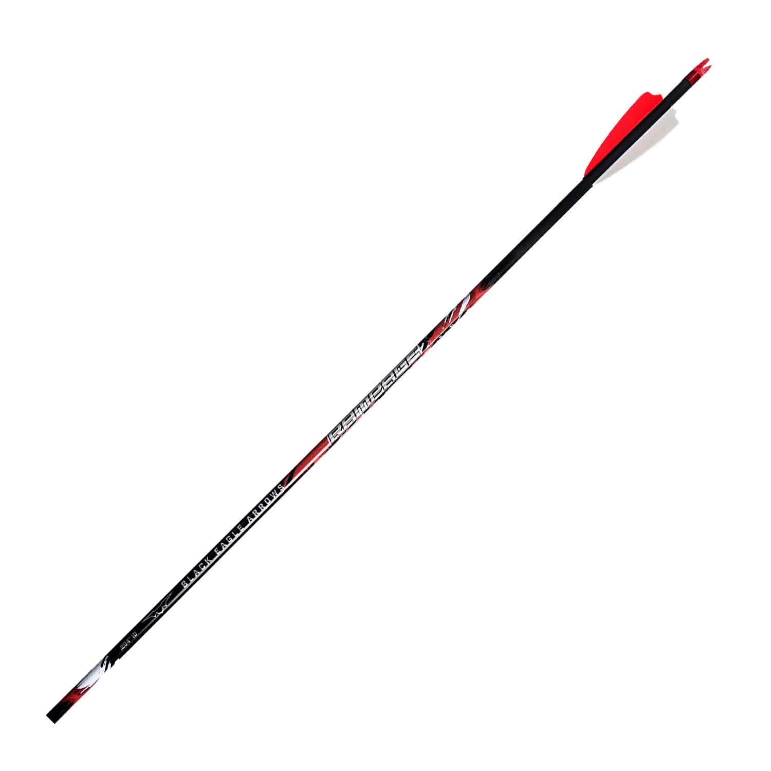 Black Eagle Rampage V2 Fletched Arrows (.001) - High Performance Carbon Arrows for Hunting & Target Practice - Perfect for Bowhunting, 3D Archery & Outdoor Sports