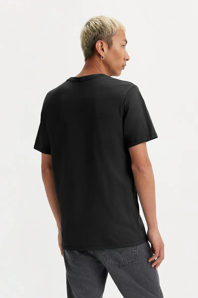 Levi's The Original Tee - Classic Crew Neck T-Shirt for Men (Jet Black) | Casual Wear, Everyday Outfits & Layering Essential