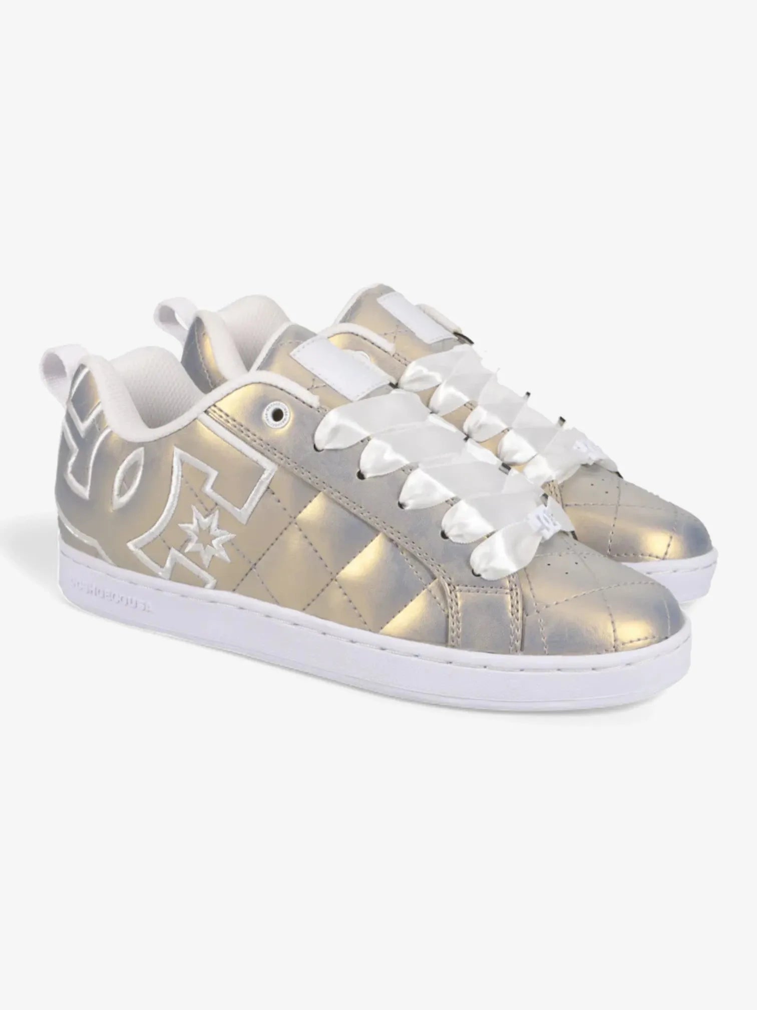 DC Women's Court Graffik Sneakers in Gold - Stylish & Comfortable Casual Shoes for Everyday Wear, Walking & Street Fashion
