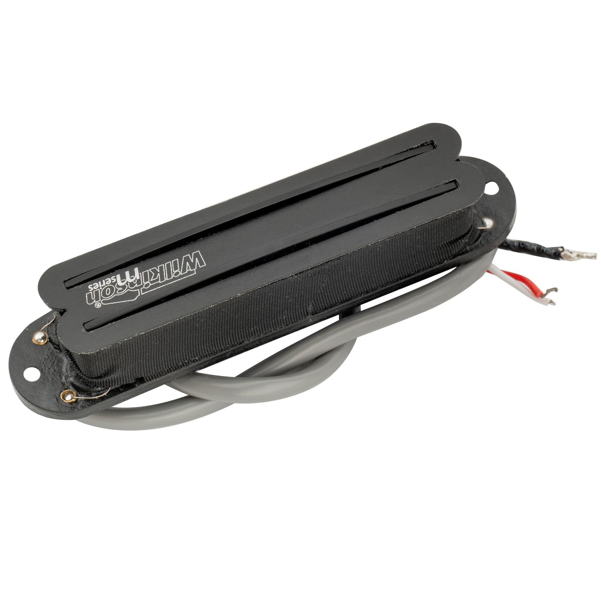 Wilkinson WOTBS Hot Rail Ceramic Single Coil Sized Humbucker Neck Pickup for Stratocaster Electric Guitar - Black | High Output Guitar Pickup for Rock & Metal Music, Perfect for Stage Performance & Recording Studio