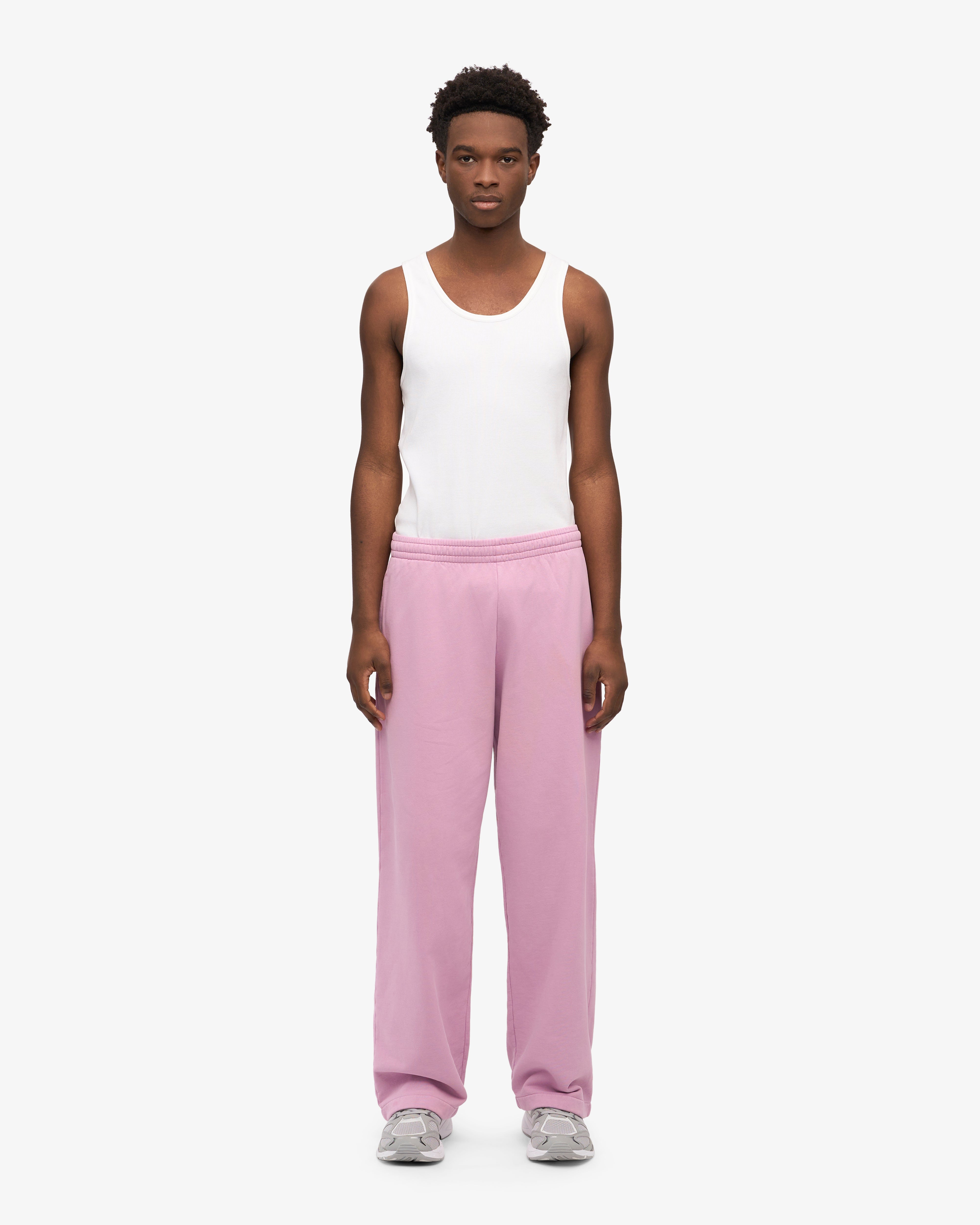 Organic Straight Leg Sweatpants for Women - Soft Cotton Joggers with Cherry Blossom Print - Perfect for Yoga, Lounge & Casual Wear