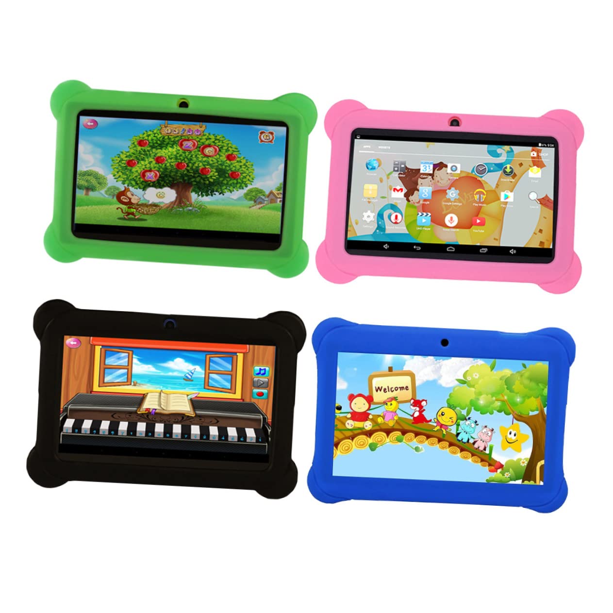 Lurrose Q88 Kids Tablet - 7 Inch HD Display, Android Learning Pad for Children with Parental Control - Perfect for Education, Games & Entertainment at Home or Travel