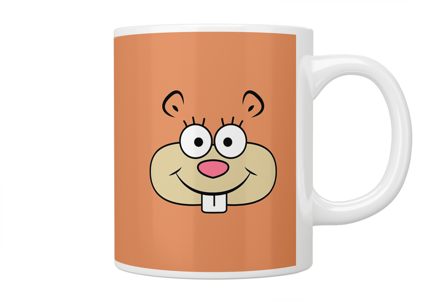 SpongeBob SquarePants Sandy Cheeks Coffee Mug - Funny Cartoon Character Ceramic Cup for Hot & Cold Drinks - Perfect Gift for Fans, Office Use, Home Decor, and TV Show Lovers