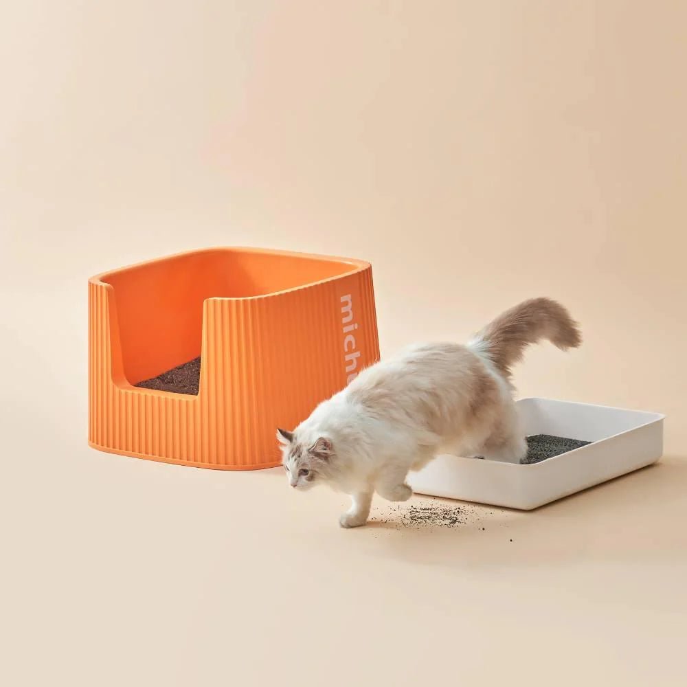 XXL BoBa Deluxe Cat Litter Box - Extra Large Spacious Design with Scoop Included - Perfect for Multiple Cats & Large Breed Felines