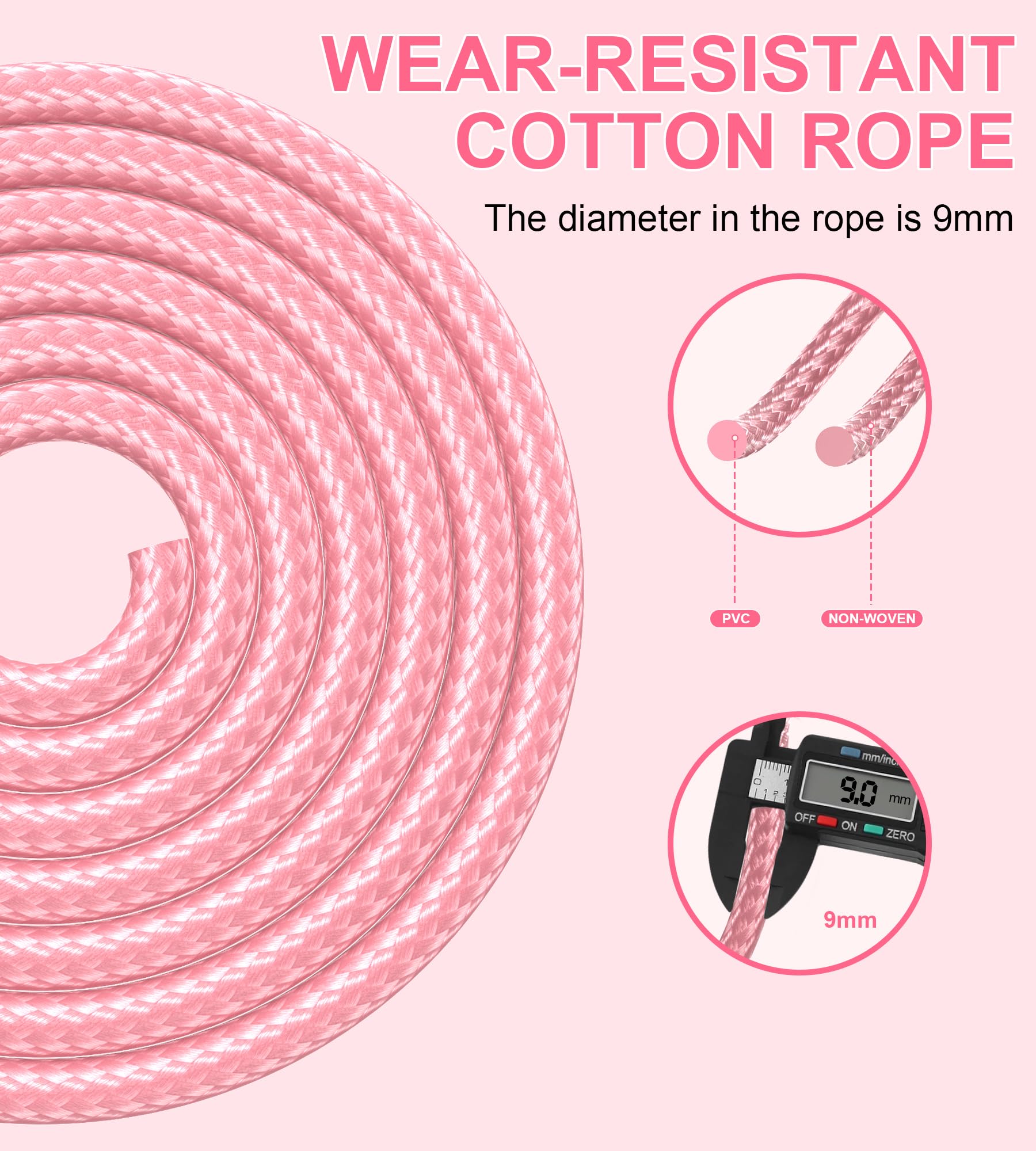 Adjustable Jump Rope for Women & Men - Premium Fitness Skipping Rope for Workouts, Cardio & Home Exercise - Perfect for CrossFit, Boxing Training & Weight Loss