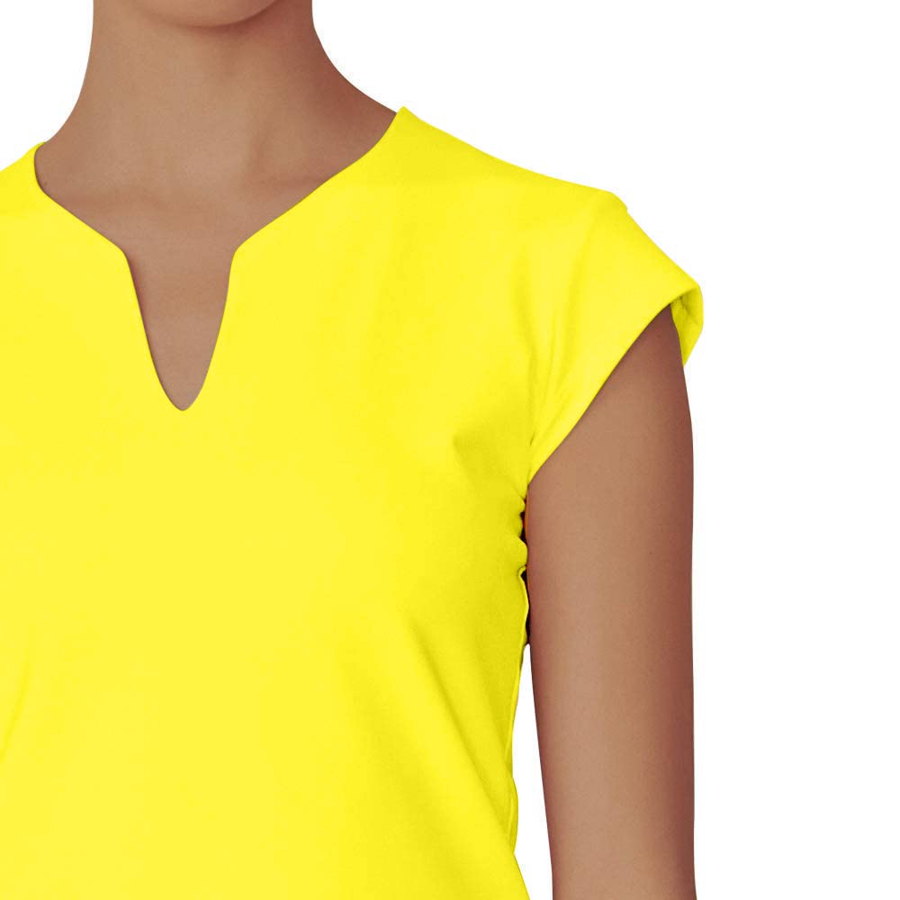 Best Women's Tennis Shirts - Short Sleeve V-Neck Solid Golf T-Shirts for Running & Sports | Breathable Activewear for Gym, Workouts & Outdoor Activities