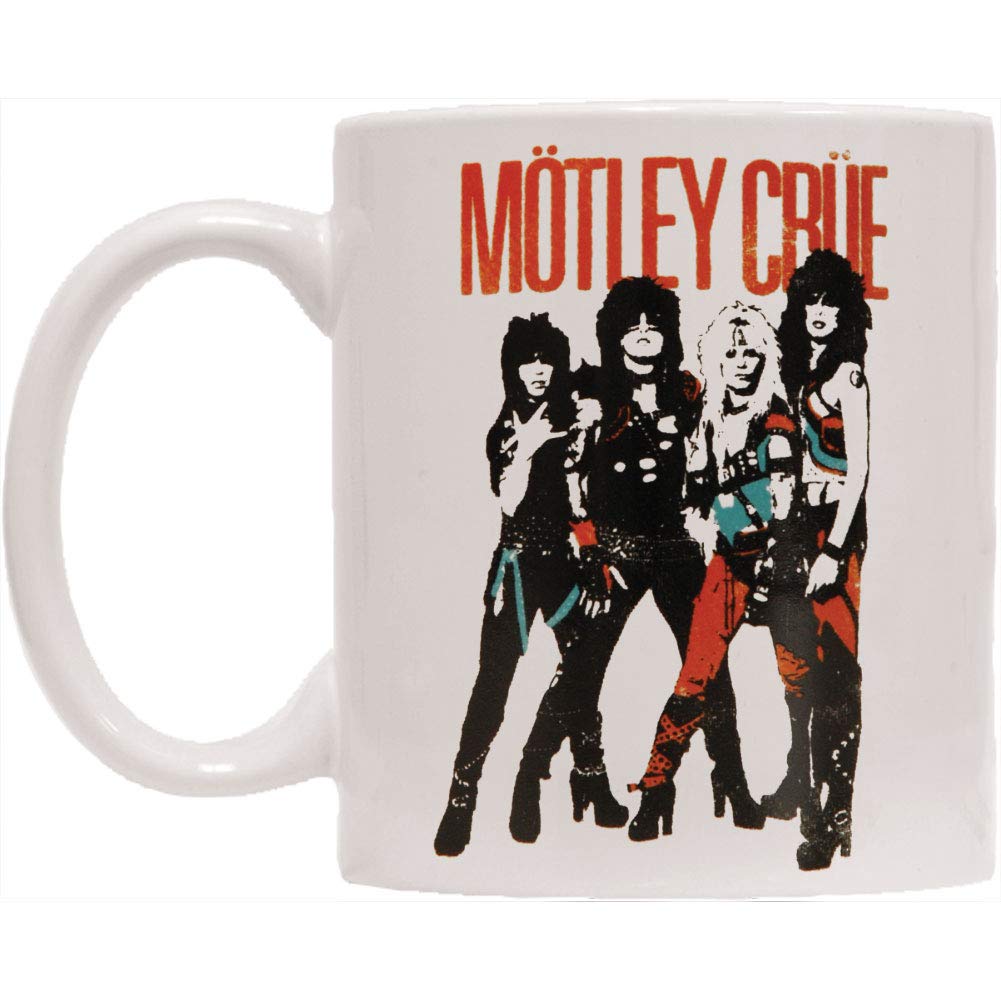 Motley Crue Official Band Merchandise - Vintage Rock Music Coffee Mug for Fans - Perfect for Home, Office & Gift Giving