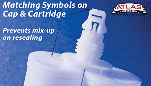 Atlas Pro 1500ml (50.7oz) Empty Dual-Barrel 1:1 Ratio Cartridge Kit - 10 Pack with Dispenser & Nozzles for DIY Epoxy Resin, Adhesives, and Sealants - Perfect for Crafting, Woodworking, and Home Repairs
