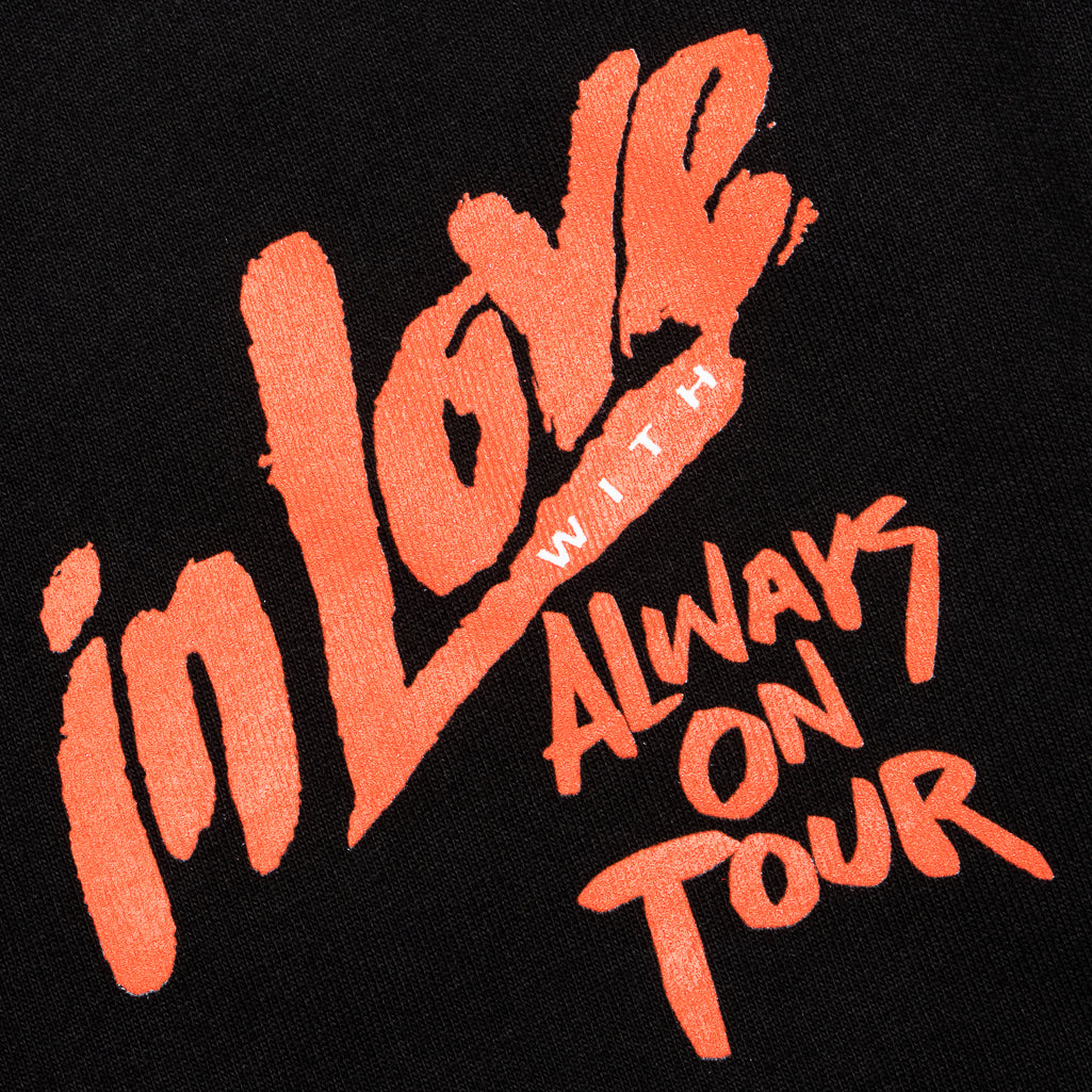 Always On Tour Lovers Tee - Black Cotton Couple T-Shirt for Travel Enthusiasts | Perfect for Road Trips, Vacations & Adventure Dates