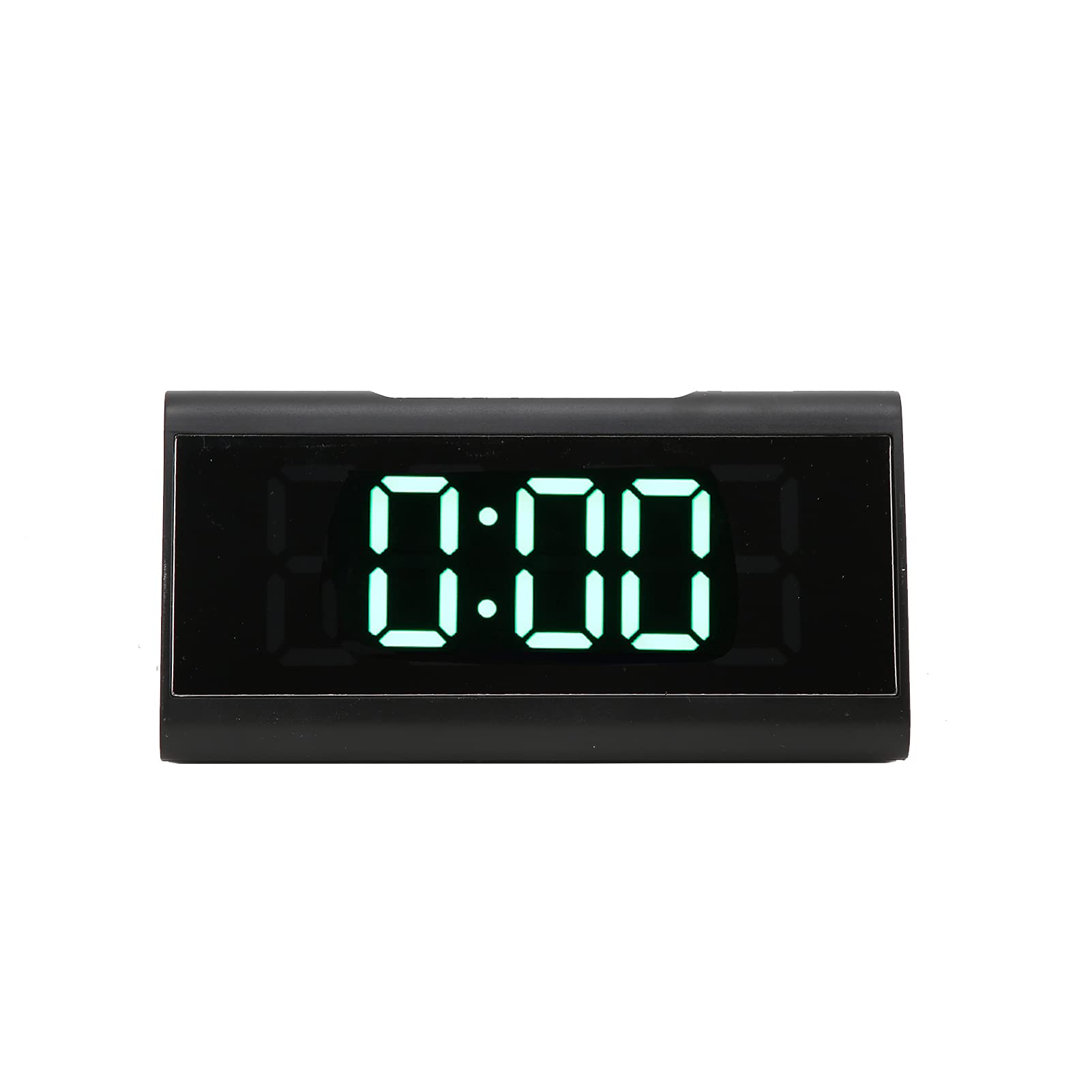 Luminous Alarm Clock with USB Cable - Qinlorgo Mirror Clock for Bedroom, Office & Home (Green) | Perfect for Nighttime Visibility & Modern Décor