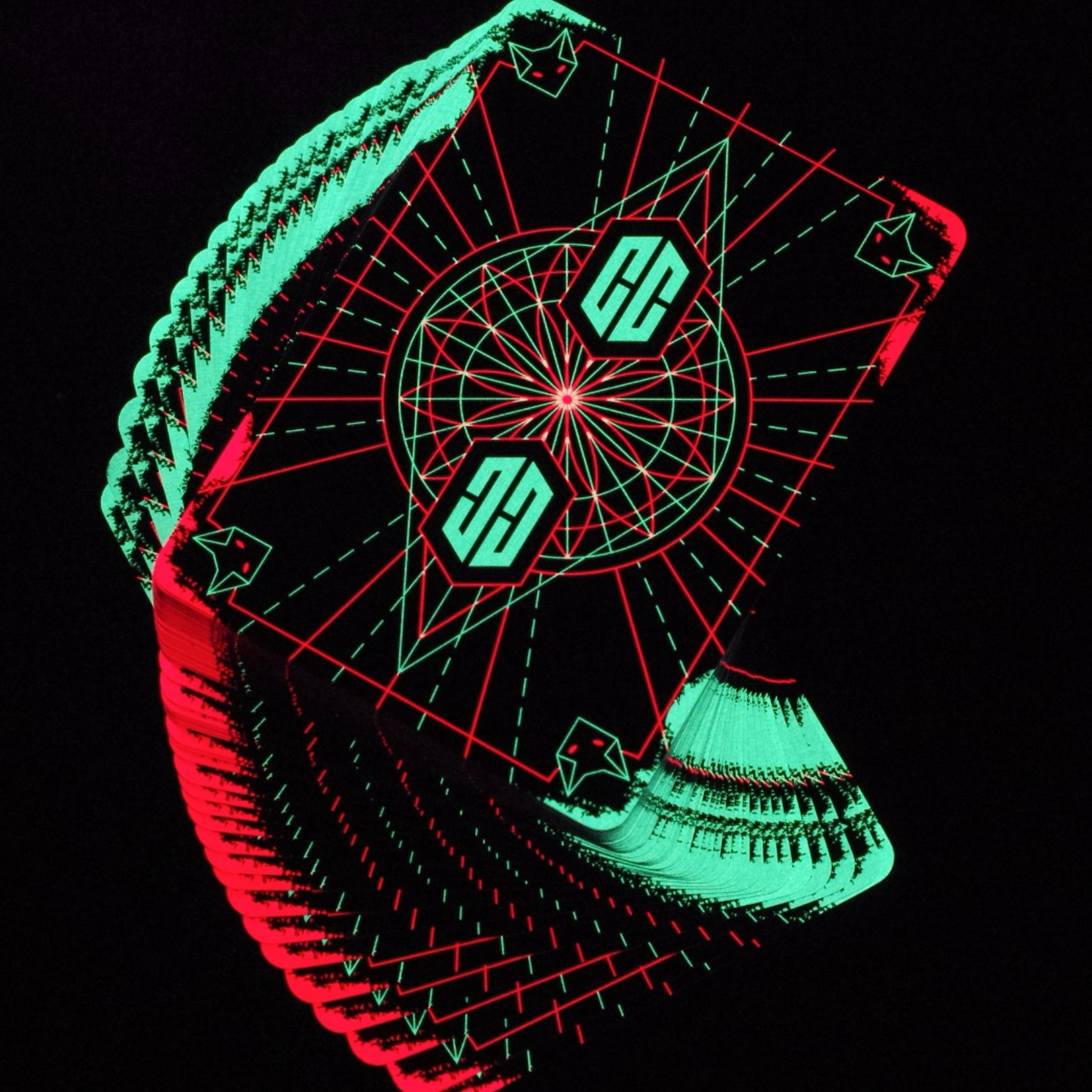 Chris Cards Glow V2 - Premium Glow-in-the-Dark Playing Cards for Magic Tricks, Poker Nights & Party Games | Perfect for Cardistry, Collectors & Gift Giving